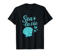 Diseño de concha Sea la Vie Beach Life Summer Vibes Camiseta