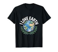 Diseño de Conciencia de la Naturaleza I Love Earth Planet Camiseta gráfica económica