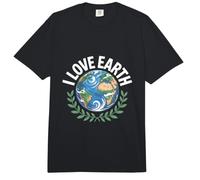 Diseño de Conciencia de la Naturaleza I Love Earth Planet Comfort Colors Adult Heavyweight T-Shirt