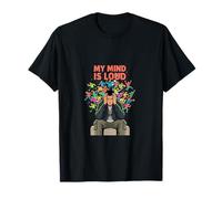 Diseño de Conciencia Mental My Mind Is Loud Overthinking Camiseta