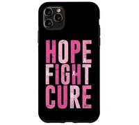 Diseño de concientización sobre el cáncer de mama Hope Fight Cure Carcasa para iPhone 11 Pro Max