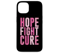 Diseño de concientización sobre el cáncer de mama Hope Fight Cure Carcasa para iPhone 13