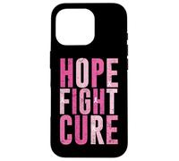 Diseño de concientización sobre el cáncer de mama Hope Fight Cure Carcasa para iPhone 16 Pro