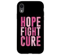 Diseño de concientización sobre el cáncer de mama Hope Fight Cure Carcasa para iPhone XR
