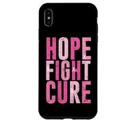 Diseño de concientización sobre el cáncer de mama Hope Fight Cure Carcasa para iPhone XS Max