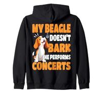 Diseño de conciertos de Corteza de Beagle para dueños de Perros y Amantes del Beagle Sudadera con Capucha