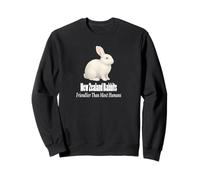 Diseño de Conejos de Nueva Zelanda más amigable Que la mayoría de los Humanos Sudadera