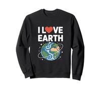Diseño de conservación de la naturaleza I Love Earth Planet Sudadera