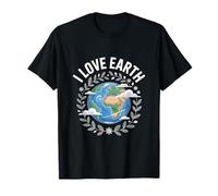 Diseño de conservación I Love Earth Planet Camiseta