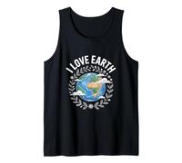 Diseño de conservación I Love Earth Planet Camiseta sin Mangas