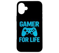 Diseño de Controlador de Juego Retro Gamer For Life Carcasa para iPhone 16 Plus
