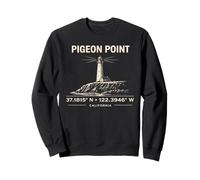 Diseño de coordenadas de Pigeon Point Lighthouse California Sudadera