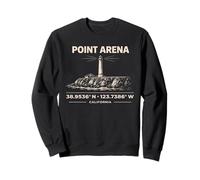 Diseño de coordenadas de Point Arena Lighthouse California Sudadera