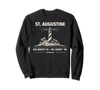Diseño de coordenadas de St Augustine Lighthouse Florida Sudadera