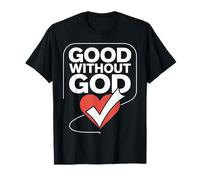 Diseño de corazón audaz de Good Without God Camiseta