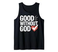 Diseño de corazón audaz de Good Without God Camiseta sin Mangas