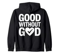 Diseño de corazón audaz de Good Without God Sudadera con Capucha