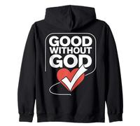 Diseño de corazón audaz de Good Without God Sudadera con Capucha