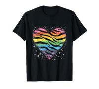 Diseño De Corazón De Tigre Patrón Animal Camiseta