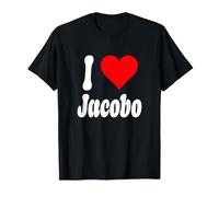 Diseño de corazón I Love Jacobo Camiseta