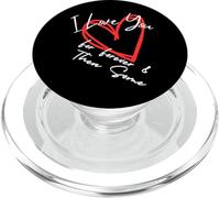 Diseño de corazón I Love You Forever & Then Some, I Love You More PopSockets PopGrip para MagSafe