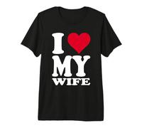 Diseño de corazón Rojo con Texto en alemán Ich Liebe Meine Frau Camiseta Premium