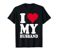 Diseño de corazón Rojo con Texto en alemán Ich Liebe Meinen Ehemann Camiseta