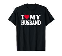 Diseño de corazón Rojo con Texto en alemán Ich Liebe Meinen Ehemann Camiseta