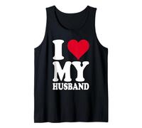 Diseño de corazón Rojo con Texto en alemán Ich Liebe Meinen Ehemann Camiseta sin Mangas