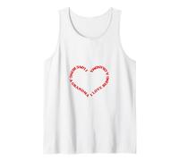 Diseño de corazón Rojo con Texto en inglés I Love Being a Grandma para Abuela Camiseta sin Mangas