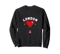 Diseño de corazón y Guardia del Rey de Londres, Regalo de Recuerdo británico Sudadera
