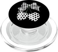 Diseño de Corazones de Lazo a Cuadros PopSockets PopGrip para MagSafe