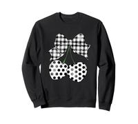 Diseño de Corazones de Lazo a Cuadros Sudadera