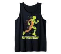 Diseño de Corredor de ADN: Corre en tu Sangre Camiseta sin Mangas