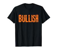 Diseño de criptomonedas de Bitcoin alcista Estilo Blockchain Naranja Camiseta