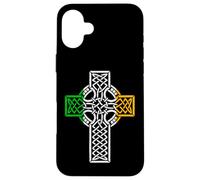 Diseño de Cruz Celta Día de San Patricio Carcasa para iPhone 16 Plus
