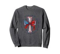 Diseño de cruz de una nación bajo Dios Sudadera