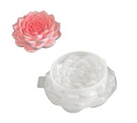 Diseño de cuenco floral de silicona, ideal para tazas, jabones y proyectos decorativos de yeso, fabricación de velas
