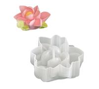 Diseño de cuenco floral de silicona, ideal para tazas, jabones y proyectos decorativos de yeso, fabricación de velas