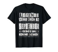 Diseño de cumpleaños Estilo Ransom Legends were Born in September Camiseta gráfica económica