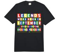 Diseño de cumpleaños Estilo Ransom Legends were Born in September Comfort Colors Adult Heavyweight T-Shirt