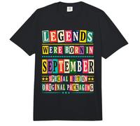 Diseño de cumpleaños Estilo Ransom Legends were Born in September Comfort Colors Adult Heavyweight T-Shirt