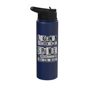 Diseño de cumpleaños estilo Ransom Legends Were Born in September Stainless Steel Insulated Water Bottle