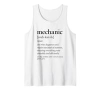Diseño de definición mecánica para entusiastas de la reparación Camiseta sin Mangas
