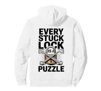 Diseño de desafío de Rompecabezas para entusiastas de Locksport Sudadera con Capucha