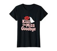 Diseño de Despedida de Soltera de Novia con Beso a la señorita adiós Camiseta