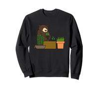 Diseño de Dibujos Animados de Oso Divertido para jardinería Urbana Sudadera