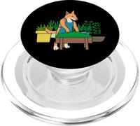 Diseño de Dibujos Animados de Perro Divertido de jardinería Urbana PopSockets PopGrip para MagSafe