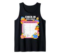 Diseño de Dibujos Animados de Registro con una Sonrisa Camiseta sin Mangas