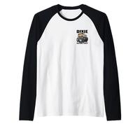 Diseño de Dibujos Animados de un camión Que aterriza en el Bosque Nacional Dixie, Utah Camiseta Manga Raglan